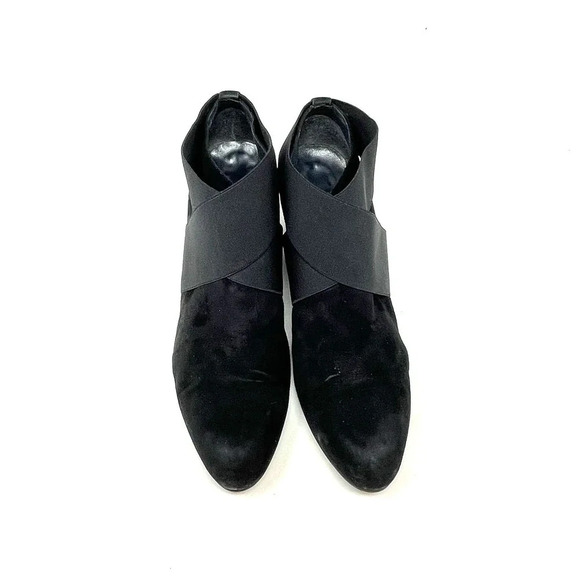 Stuart Weitzman Coban Suede Wedge Booties Black Size US 9.5 - Picture 3 of 12